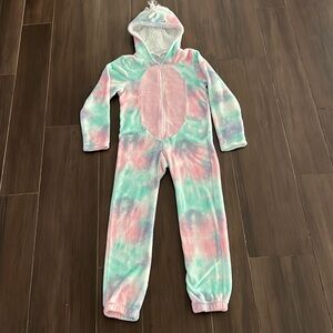 Modern Kids Zip Up Unicorn Fleece Onesie